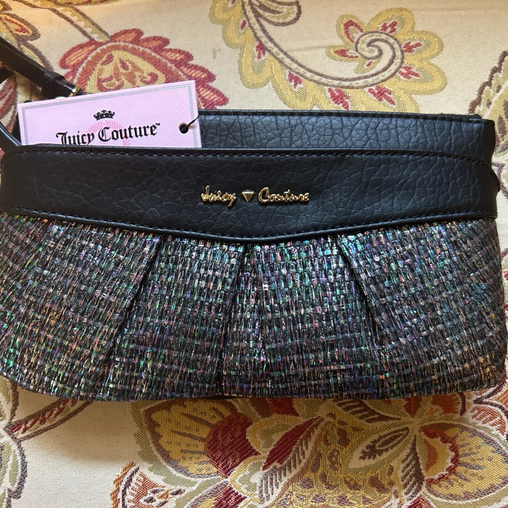 NWT, Juicy Couture  iridescent wristlet. Beautiful